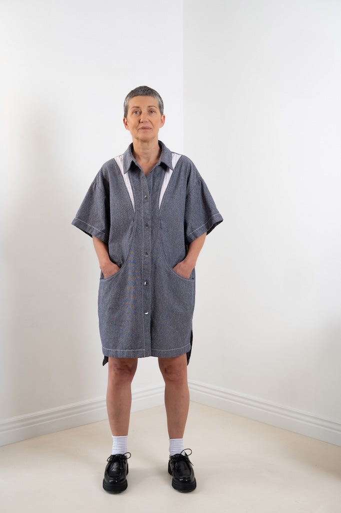 Robe Léa – vue de face mains dans les poches, style décontracté chic, Onarch